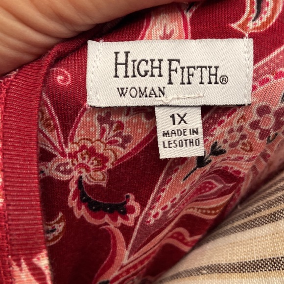 High Fifth long sleeve with scoop neck & roll up sleeve size 1 X - Picture 8 of 10